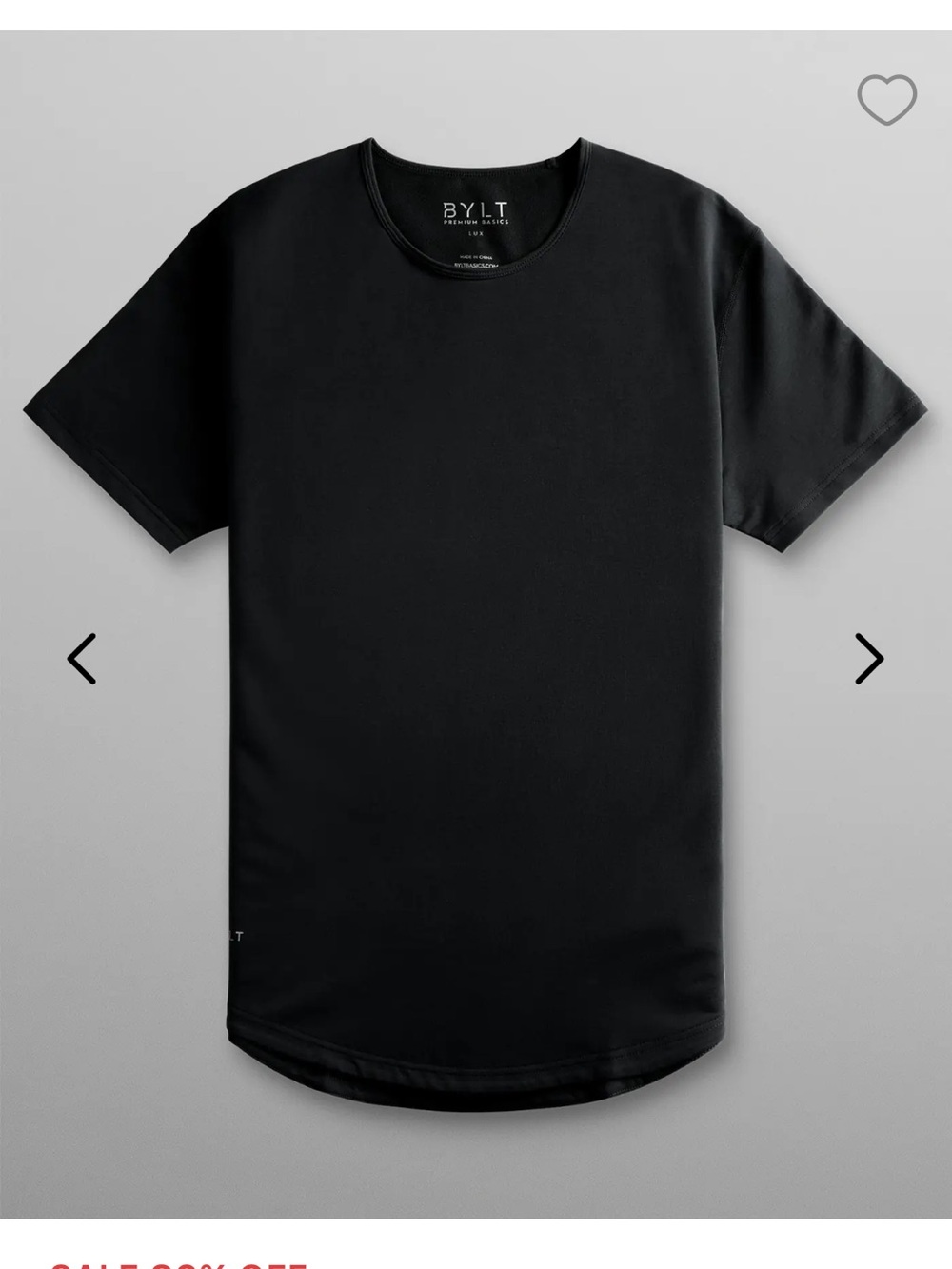 NWT BYLT basics drop cut tee